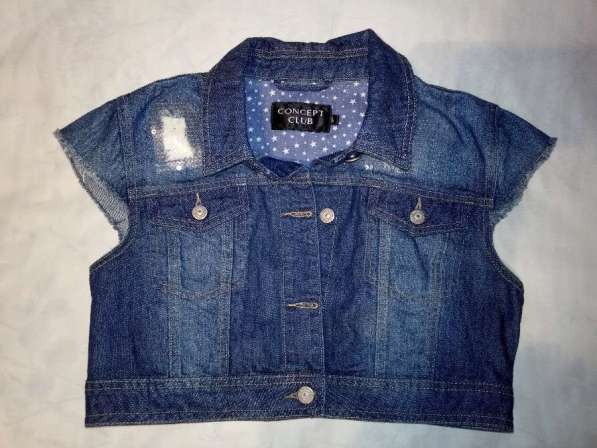 Джинсовый жилет, балеро