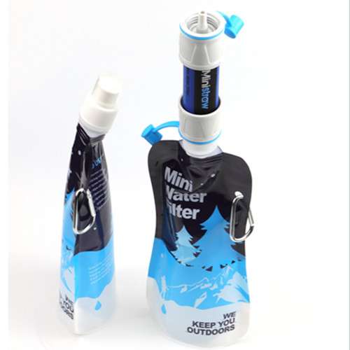 Hiking survival drinking water outdoor water filter