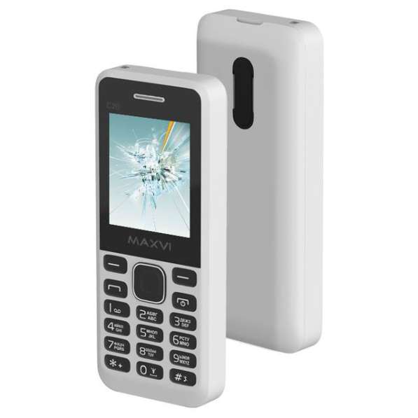 Телефон мобильный MAXVI C20 WHITE Без ЗУ