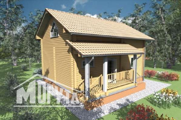 Проект летнего деревянного дома Летний-106 в Москве