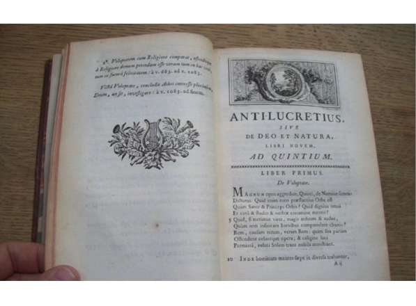 Книга Anti-Lucretius, sive de Deo et Natura 1747 в Лесной фото 4