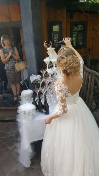 Свадебное платье. Детское платье в тон свадебному в Анапе фото 4
