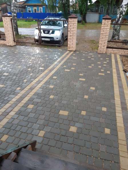 Брусчатка, газонная решетка, тротуарные плиты в Ижевске фото 3