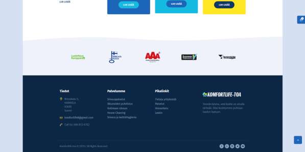 Создание сайта клининговой компании в веб-студии Seoinfo в