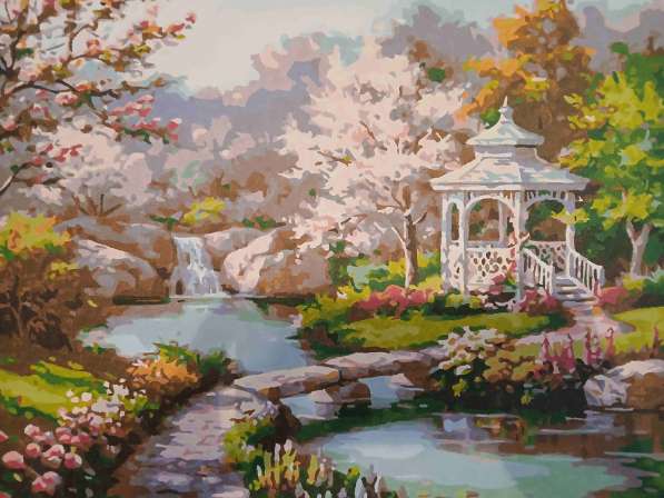 Нарисованные модульные картины 50х40 в фото 8