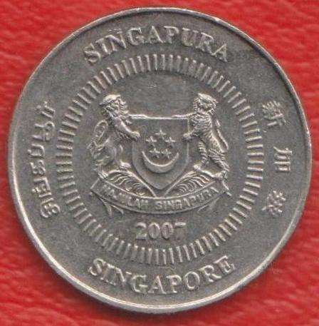 Сингапур 10 центов 2007 г. в Орле