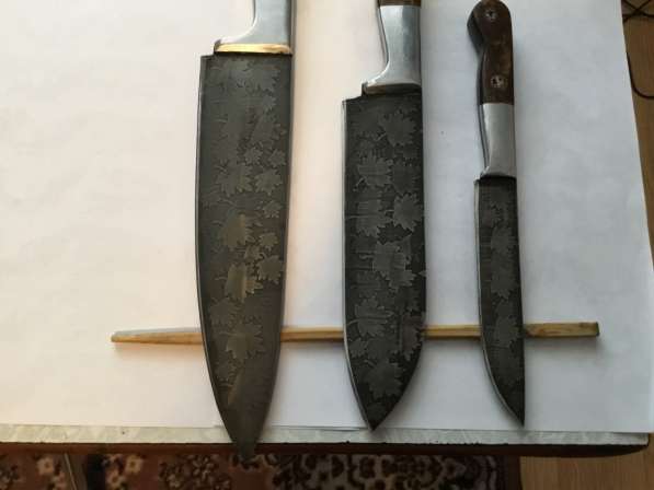 Продается подарочный набор кухоных ножей(кленовый листолад) в Феодосии фото 5