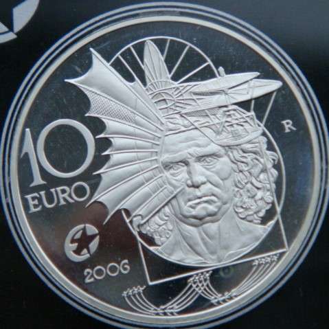 10 евро 2006 год Италия Леонардо да Винчи в Санкт-Петербурге