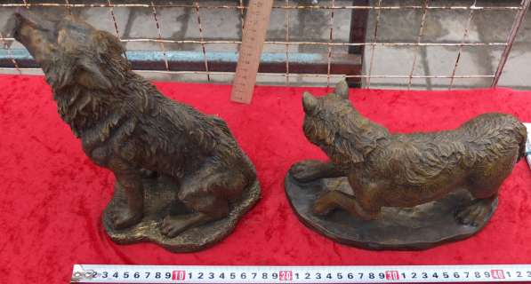 Чугунные статуэтки Волк и волчица, бронзирование в Ставрополе фото 6