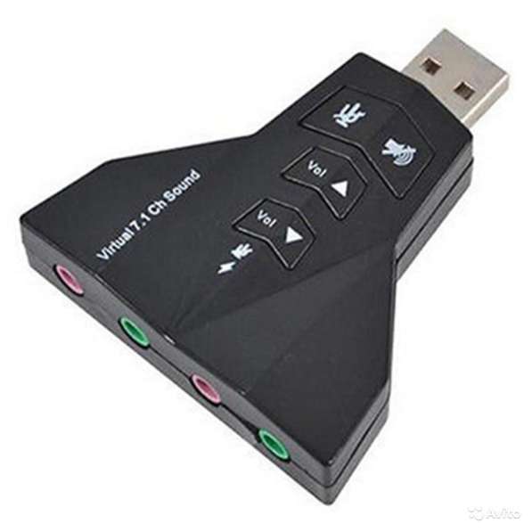Внешняя USB звуковая стерео карта адаптер в Брянске фото 5