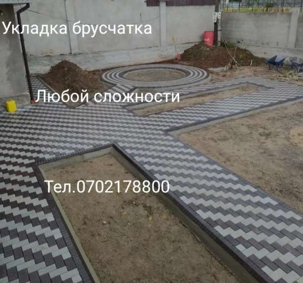 Укладка брусчатки в фото 5