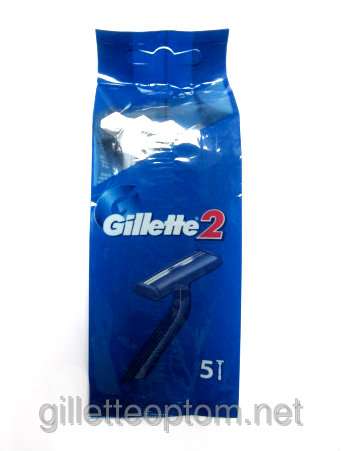 Одноразовые станки Gillette2 (5шт) оптом