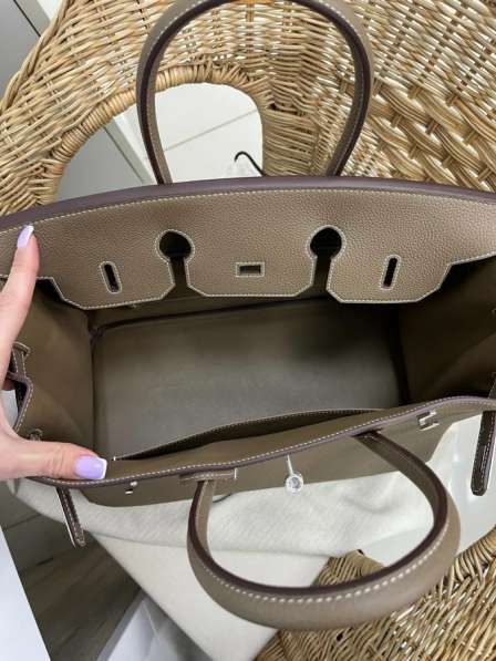 Женская сумка Birkin 35 PHW Hermes в фото 3