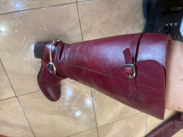 Сапоги кожаные