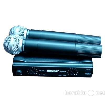 Микрофон SHURE SM58 радиосистема­ 2 мик.