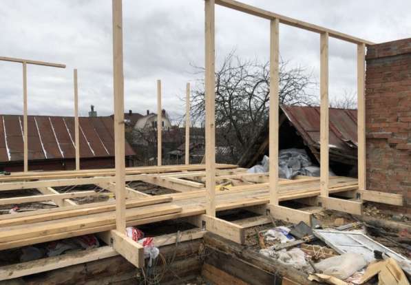 Строительство домов, террас, пристроек в Москве фото 6