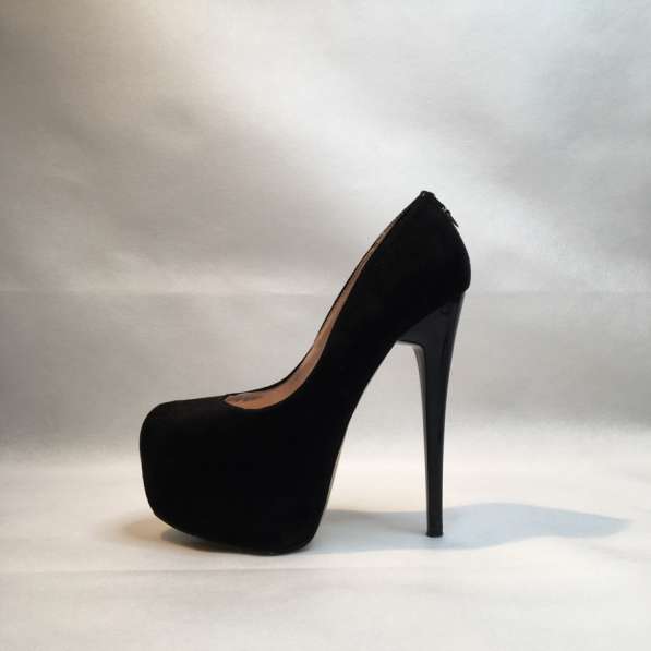 Туфли женские 35 36 размер замша шпилька черные