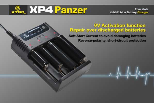 Xtar Универсальное зарядное устройство XTAR XP4 для 4-х АКБ Li-ion / Ni-Mh / Ni-Cd в Москве фото 4