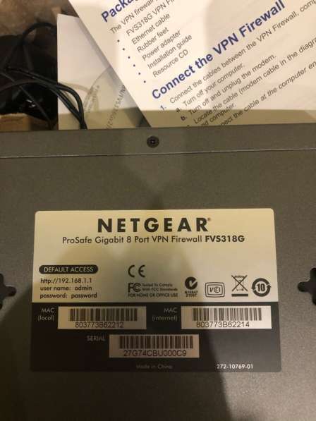 Межсетевой экран Netgear FVS318G в Москве фото 4