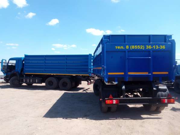 СЗАП 8551 прицеп самосвал боковал камаз