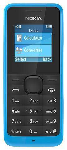 Телефон мобильный Nokia 105 Cyan