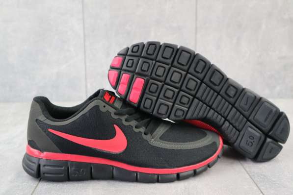 Кроссовки A 5.0 Nike весна-осень, мужские, черно-красные в фото 5