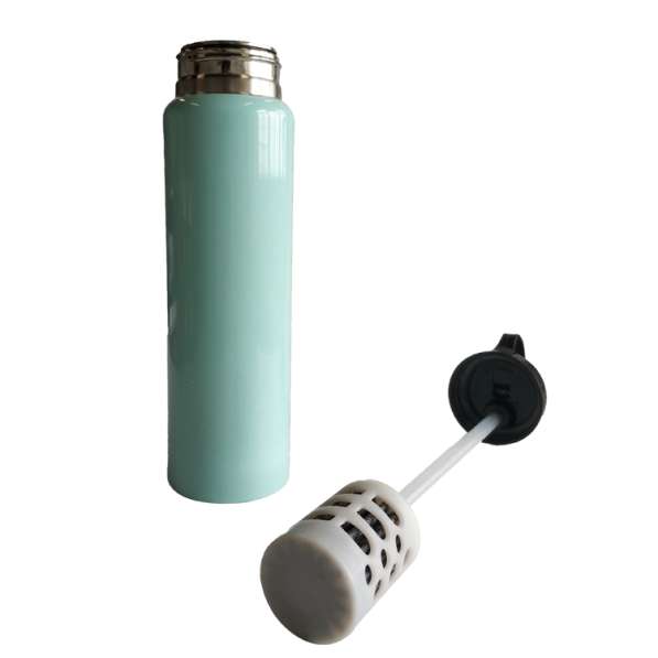 Antibacterial portable water filter stainless steel bottle в фото 3
