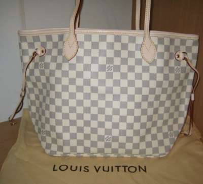 сумку женскую Louis Vuitton Damier Azur Canvas