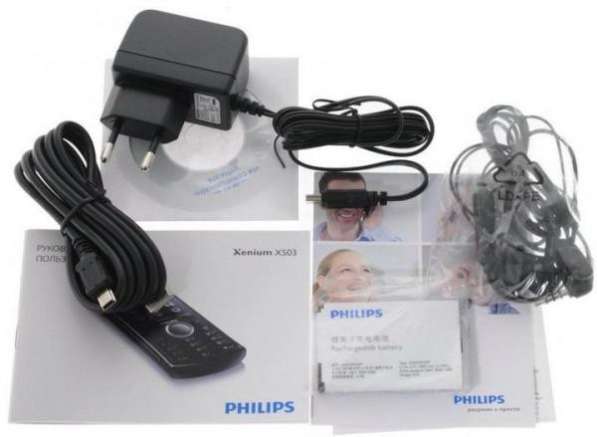 Philips X503 Black (оригинал,2-сим, комплект) в Москве фото 3