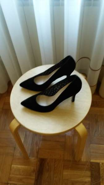 Туфли замшевые, чёрного цвета в Санкт-Петербурге фото 3