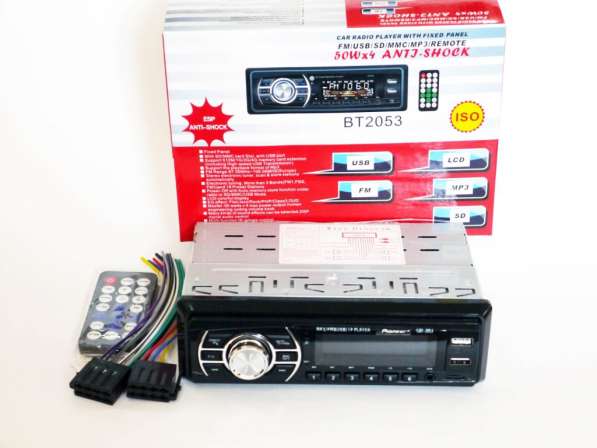 Автомагнитола Pioneer BT2053 ISO - MP3, FM, 2xUSB, SD, AUX в фото 5
