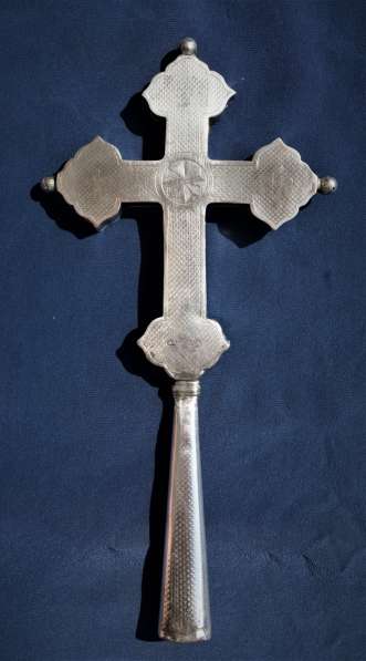 Старинный требный (водосвятный) крест. Серебро «84». XIX в в Санкт-Петербурге фото 3