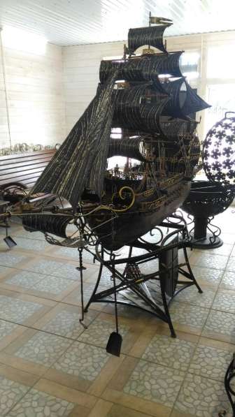 Корабль, выполненный методом художественной ковки в Набережных Челнах
