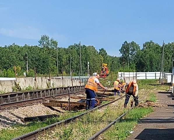 Замена шпал на железнодорожных подъездных путях, жд тупиках в Красноярске фото 3