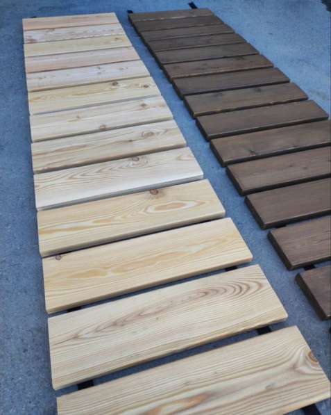 Садовая деревянная дорожка в Кунгуре фото 4