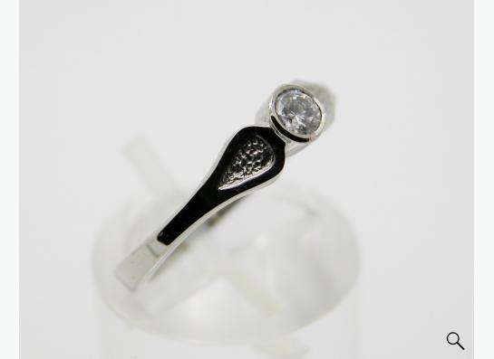 Золотое кольцо с бриллиантом 0.16 карат. в Москве фото 5