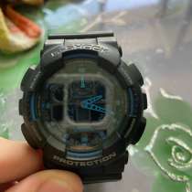 Часы Casio g-shock ga 100, синие, в Владивостоке