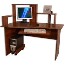 Стол компьютерный Евромебель СКН-2 орех, в Барнауле