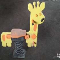 Жираф. Качели на пружине для детской площадки, в Таганроге
