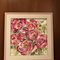 Картина маслом. Летний сад, в Москве