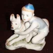 Скульптура "Мальчик с собакой", в г.Санкт-Петербург