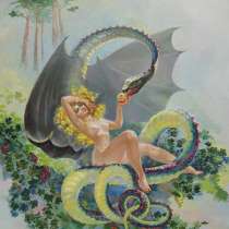 Картина "Ева со змеем", в Санкт-Петербурге