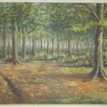 Картина старинная Пейзаж Лес (X442), в Москве