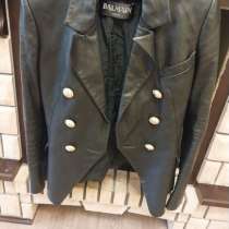 Кожанный пиджак BALMAIN PARIS, в Туапсе