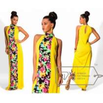 Летние яркое платье в пол артикул - Артикул: Am8030-3, в Ставрополе
