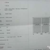 Новое белое глухое окно Ричмонд 70 мм 1,53*1,44 м, в Москве