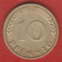 Германия ФРГ 10 пфеннигов 1950 г. F Штутгарт, в Орле