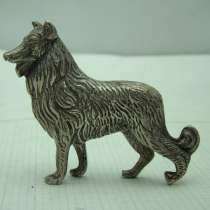 Фигурка, литая, миниатюра Собака Колли (V078), в Москве