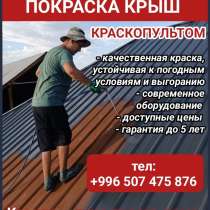 Профессиональная покраска крыш краскопультом в Бишкеке и обл, в г.Бишкек