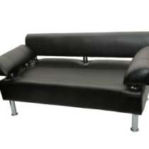 Диван двухместный Евромебель Черный, в Барнауле